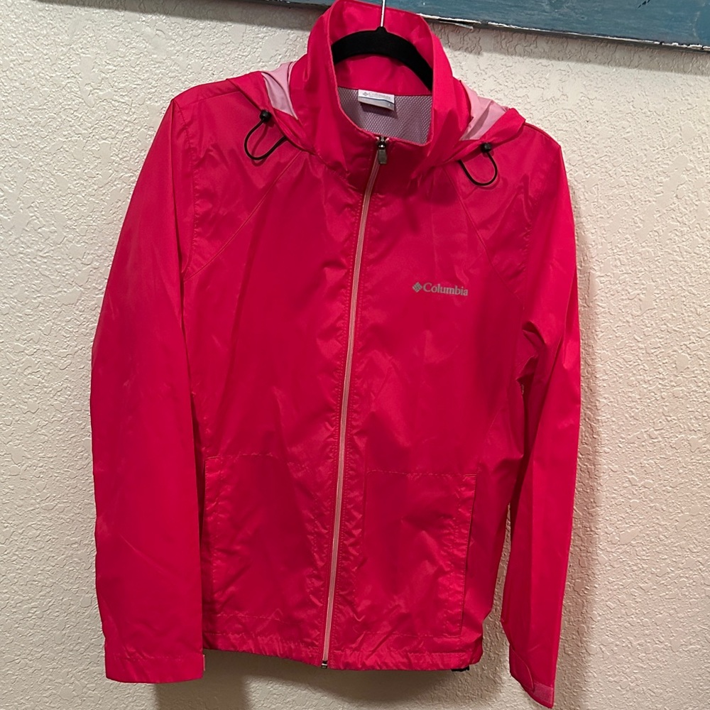 Columbia Women's Hot Pink Raincoat